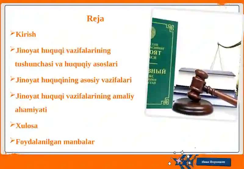 Jinoyathuquqivazifalari 2