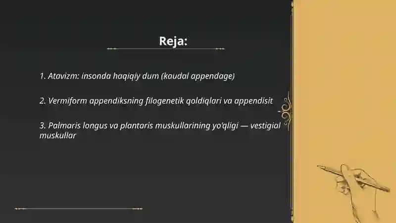 Odamda rivojlanishning filogenetik nuqsonlari 2