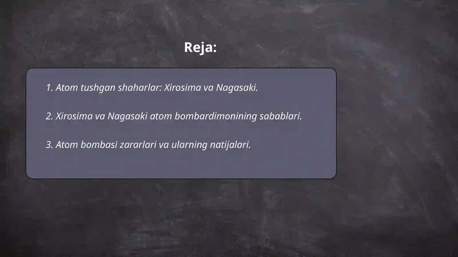 Atom tushgan shaharlar 2