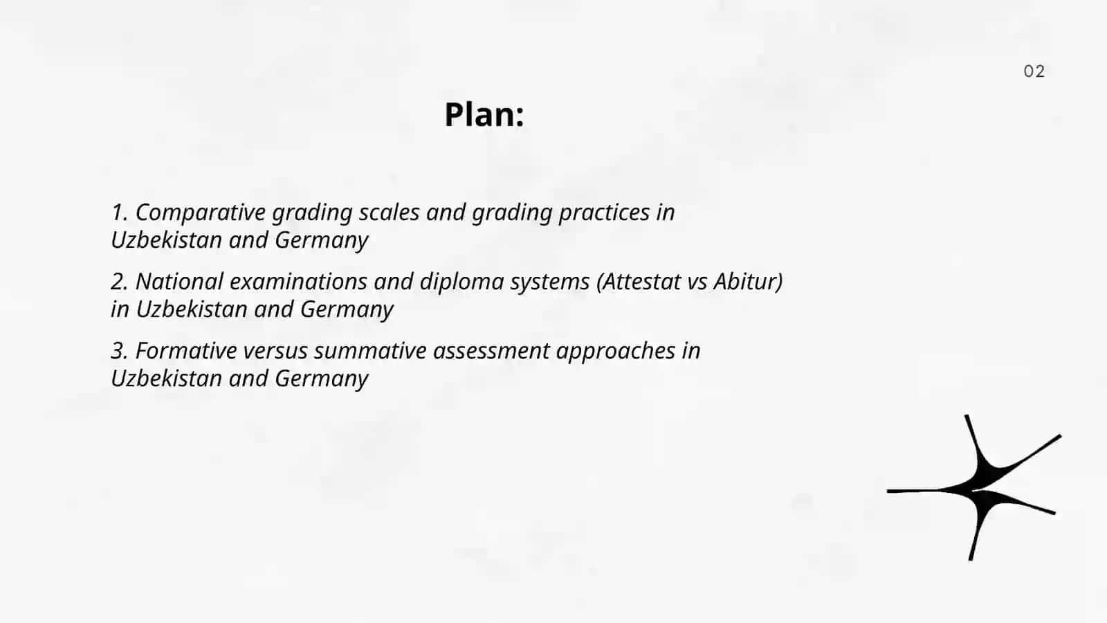 The assessment system in Uzbekistan and Germany 2