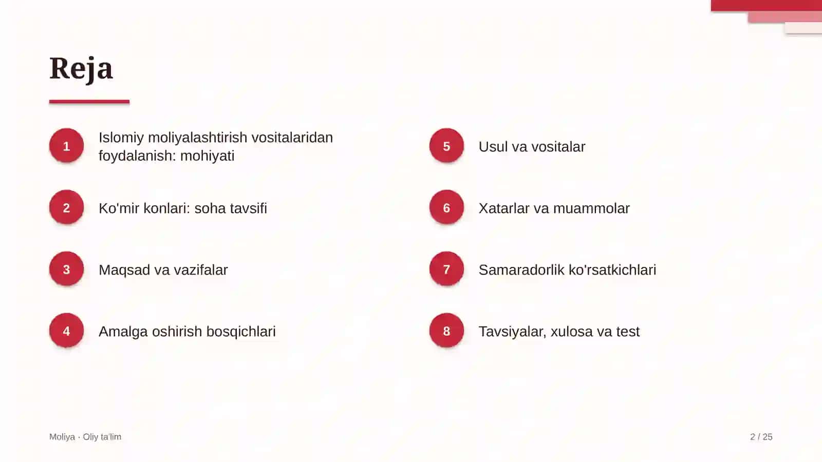 Ko'mir konlarida islomiy moliyalashtirish vositalaridan foydalanish 2