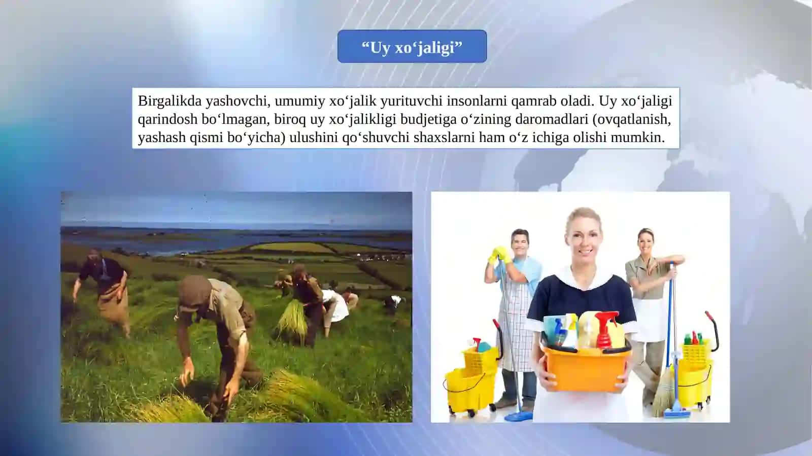 Uy xo'jaliklari moliyasi 2