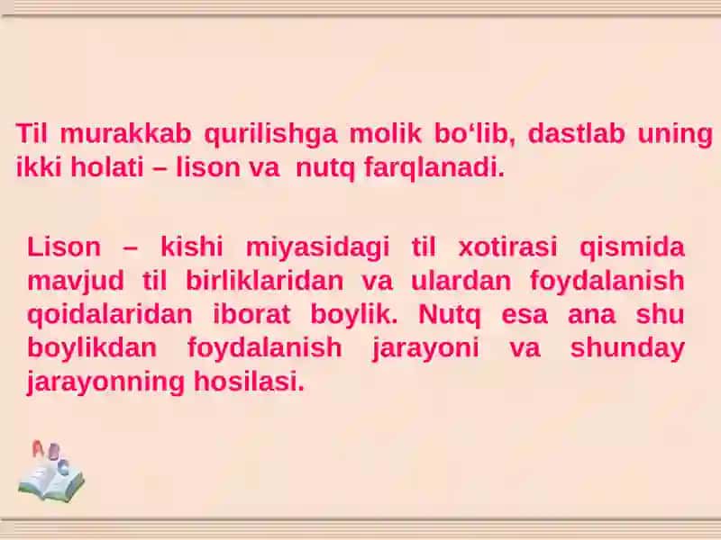 TIL VA NUTQ QATLAMLAR 2