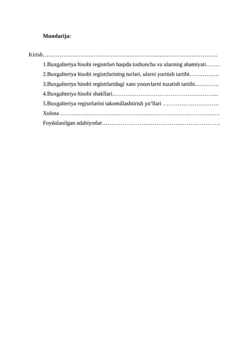 Buxgalteriya hisobi registrlari 2