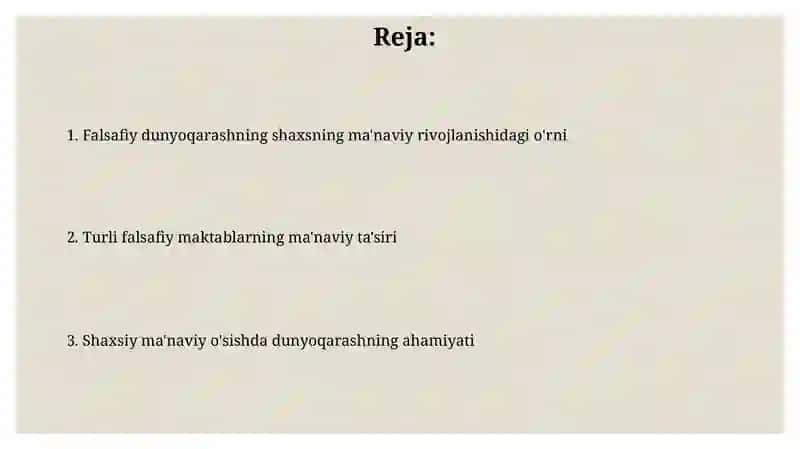 Idealizm va ma'naviy rivojlanish 2