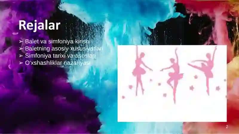 BALET VA SIMFONIYA JANRLARI SINTEZI 2