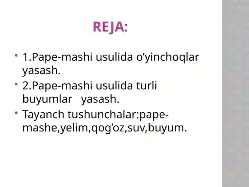 pape-mashe usulida o'yinchoqlar yasash prezentatsiya 2