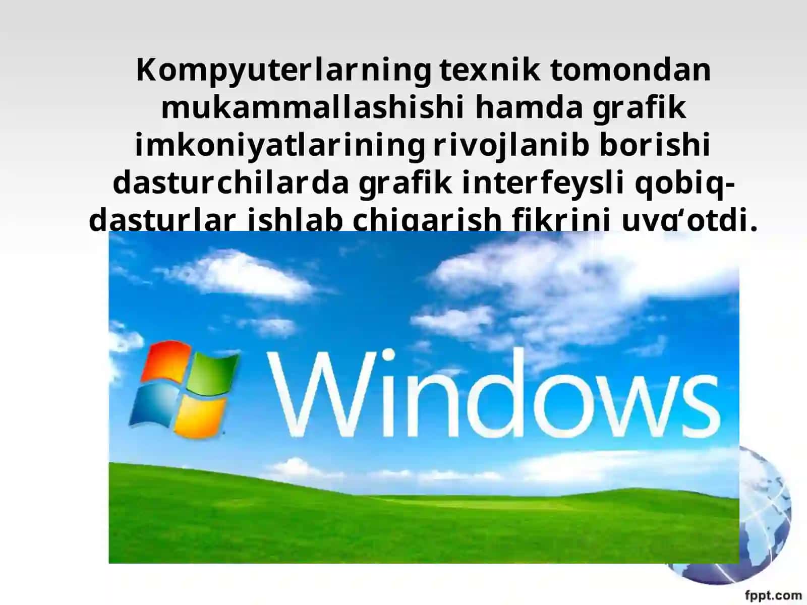 Windows operatsion sistemasi 2