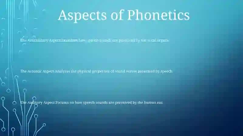 Aspects,Types And Method Of Phonetics 2