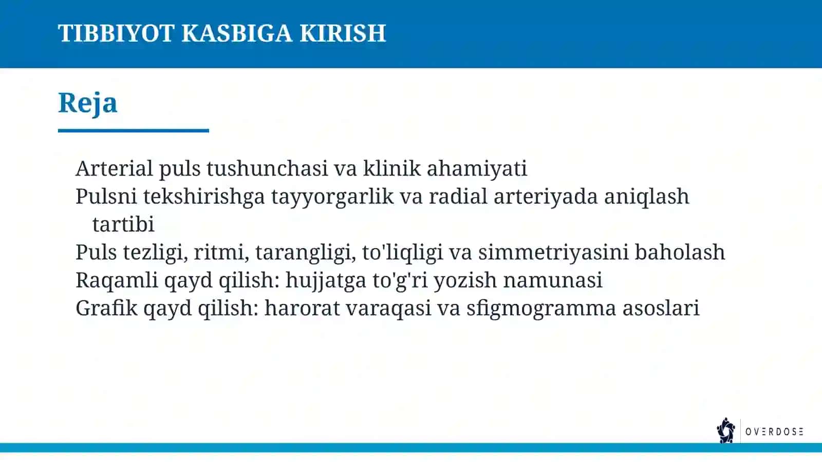 Tibbiyot kasbiga kirish arterial plus 20ta slayd 2