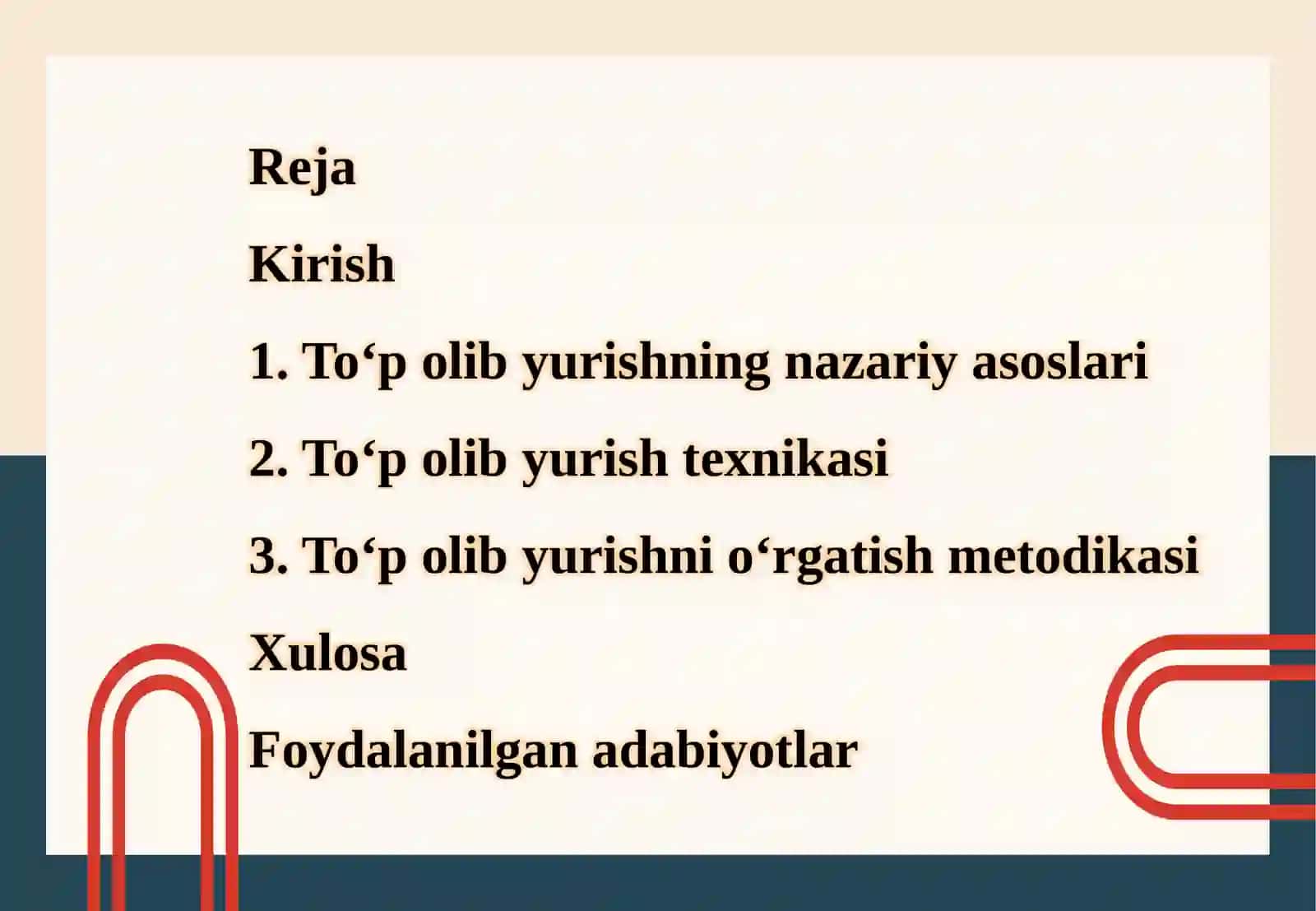 TO‘P OLIB YURISH 2