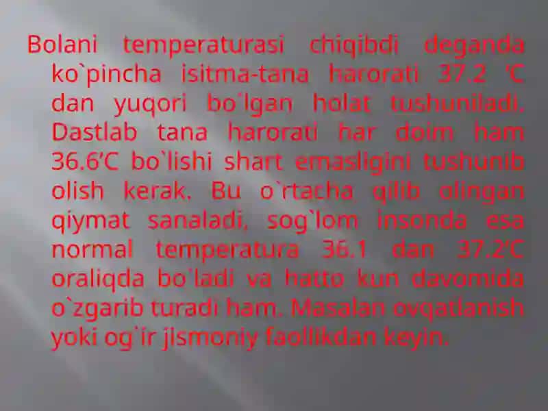 Isitmalayotgan bola parvarishi va birinchi yordam 2