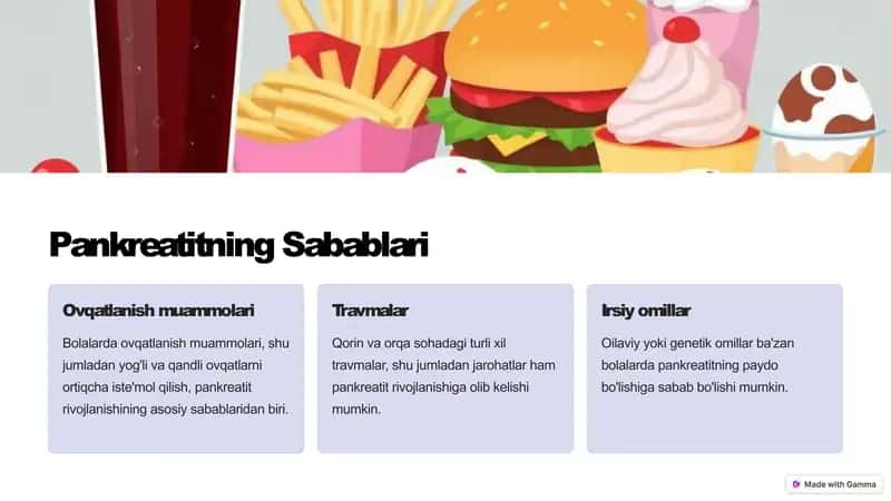 Bolalarda Pankreatit: Diagnostika va Davolash 2