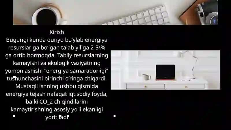 Energiya tejovchi qurilmalar 2