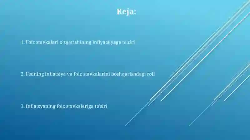 Infliyatsiya va foiz stavkalar oʻrtasida bogʻliqlik 2