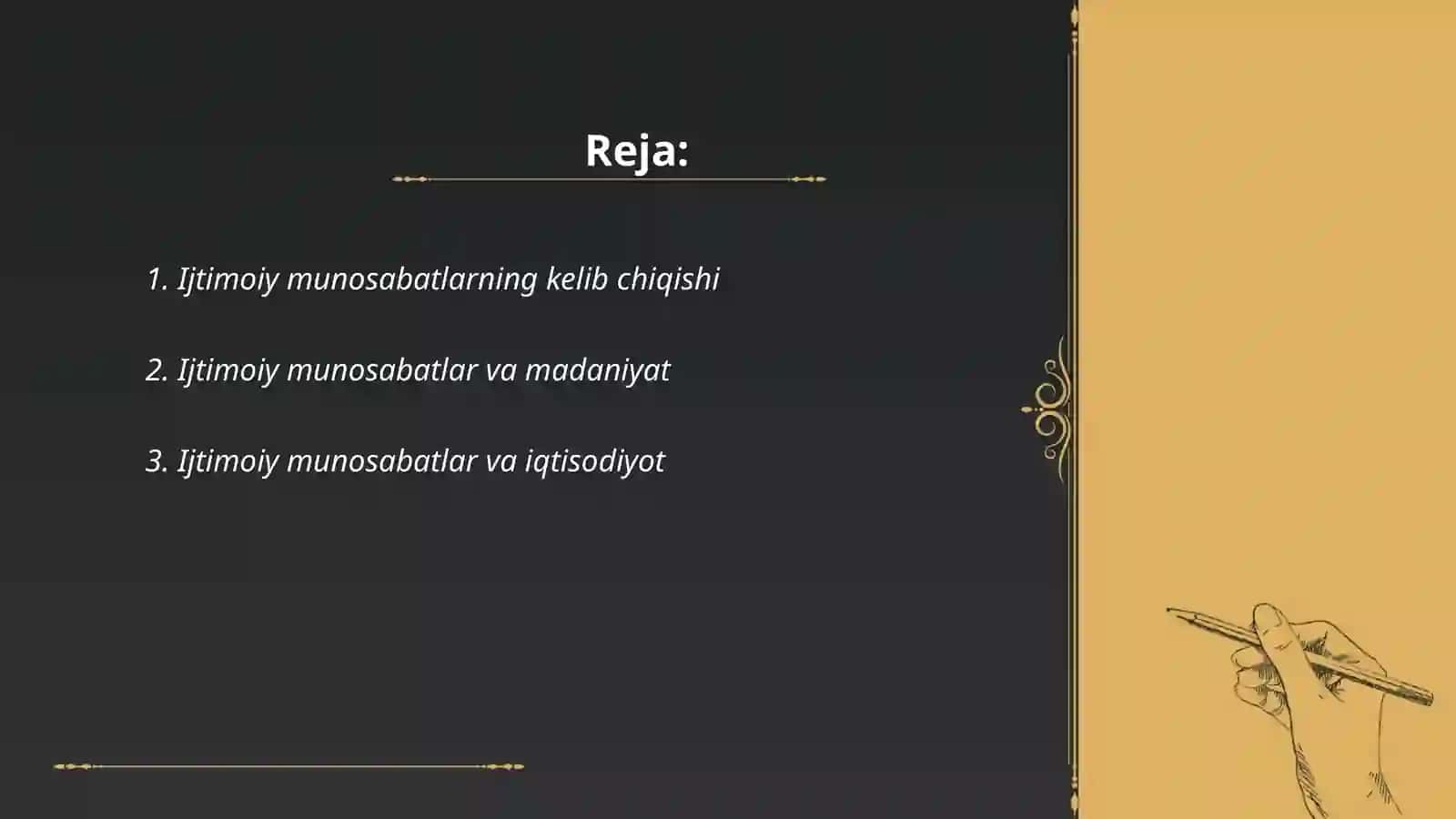 Ijtimoiy munosabatlar tushunchasi 2