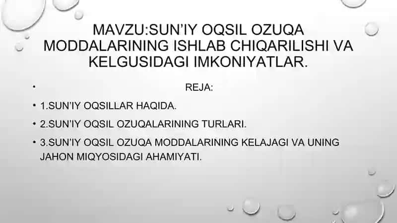Oqsillar va Gidrolizlanish 2