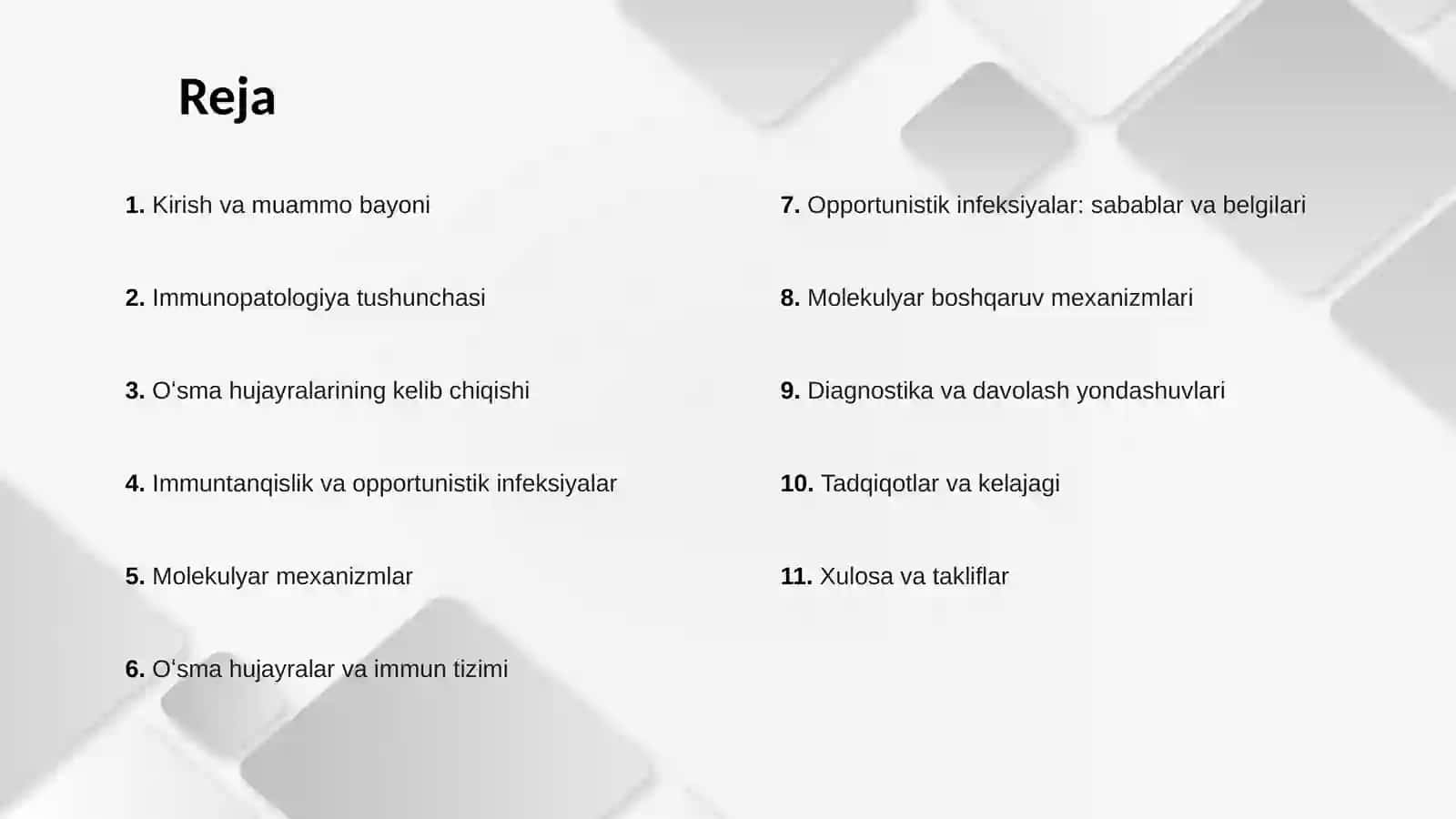 Immuntanqislik va opportunistik infeksiyalar 2