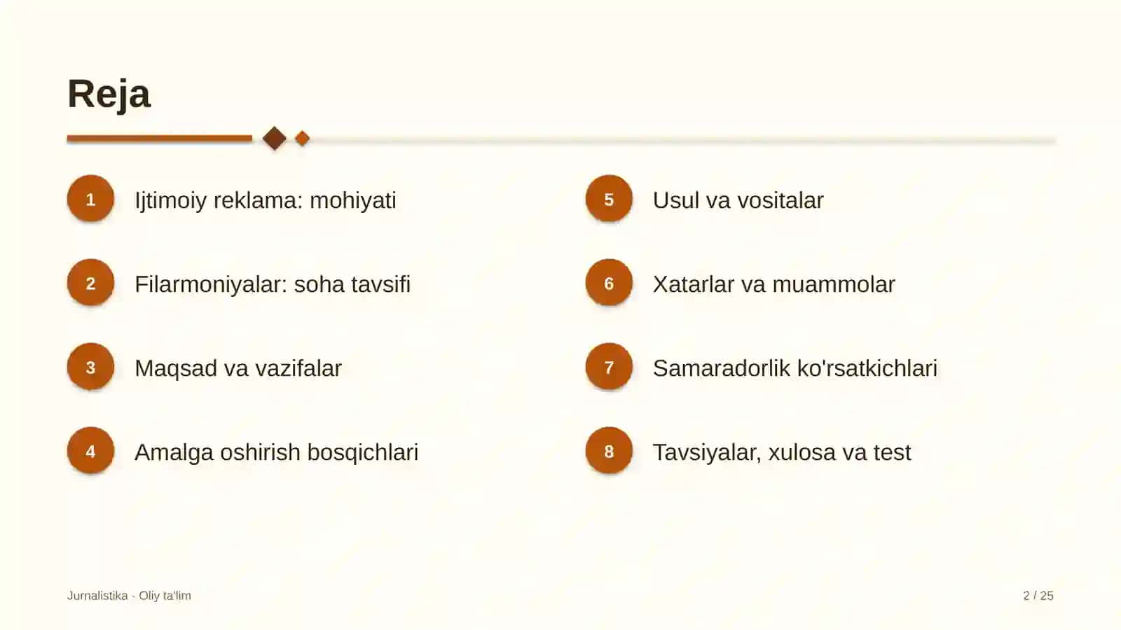 Filarmoniyalar misolida: mohiyati, bosqichlari, usullari va ko'rsatkichlari 2