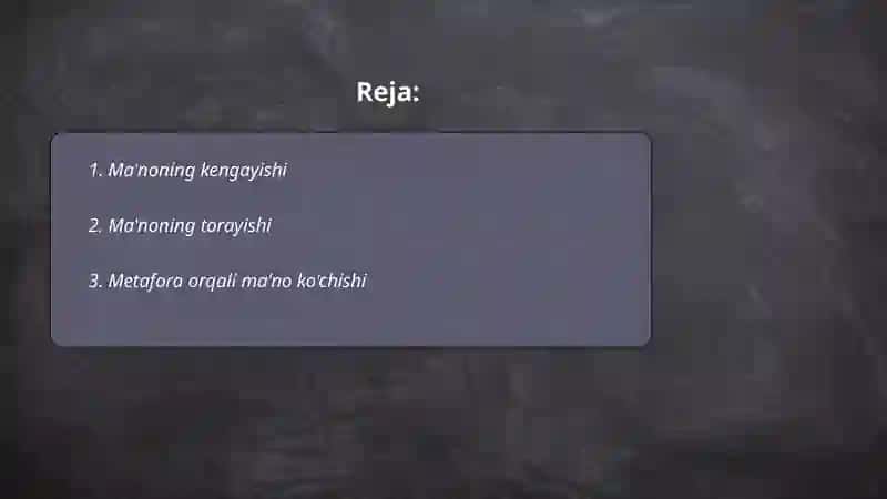 Ma'no ko'chish turlari 2