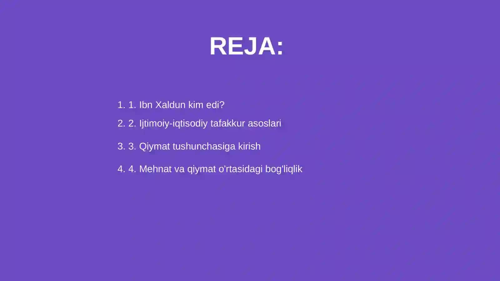 Ibn xaldunnig qiymat nazariyasi 2
