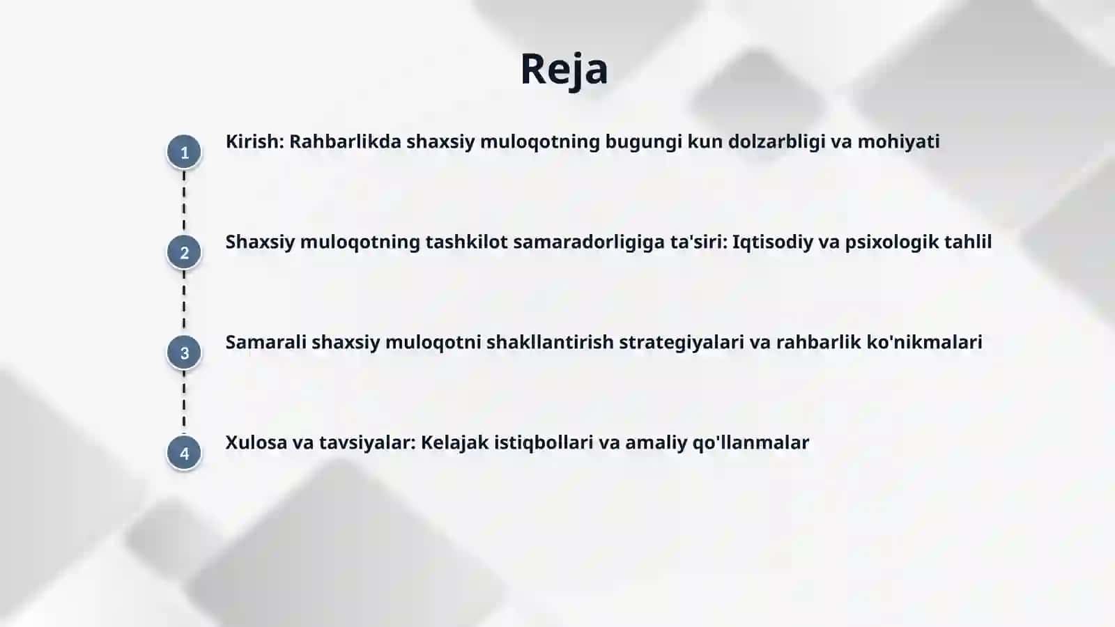 Rahbarlikda shaxs muloqotining o'rni 2