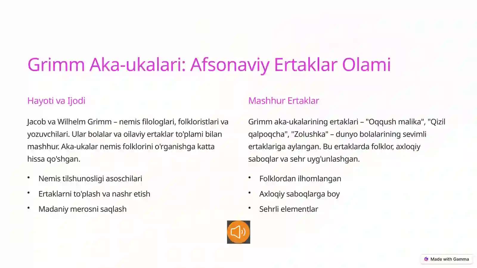 Jahon Bolalar Adabiyoti: Kirish 2