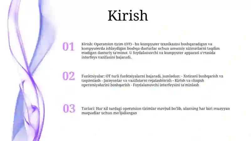 Operatsion Tizimlar 2