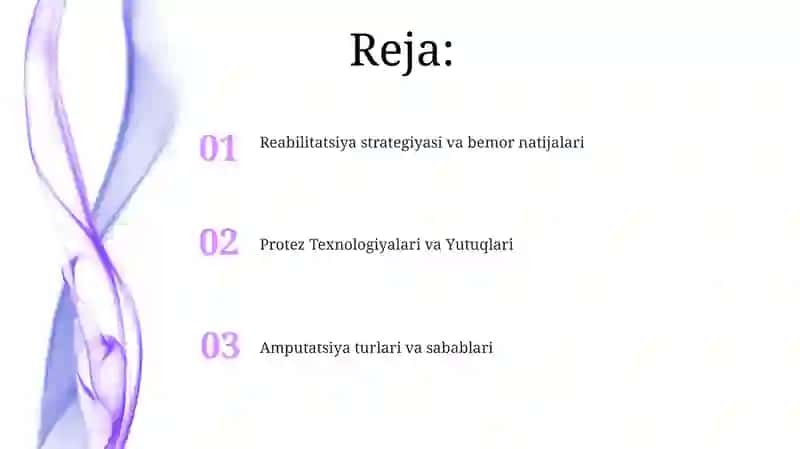 Amputatsiya protezlash nogironlar reablitatsiyasi 2