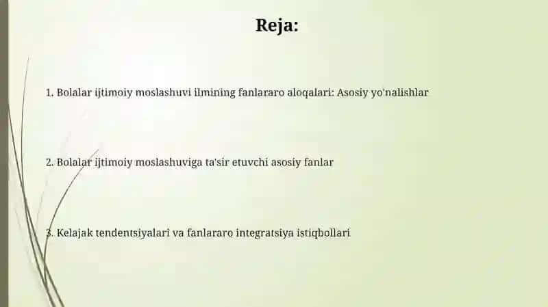 Ijtimoiy moslashuv bilan aloqasi 2
