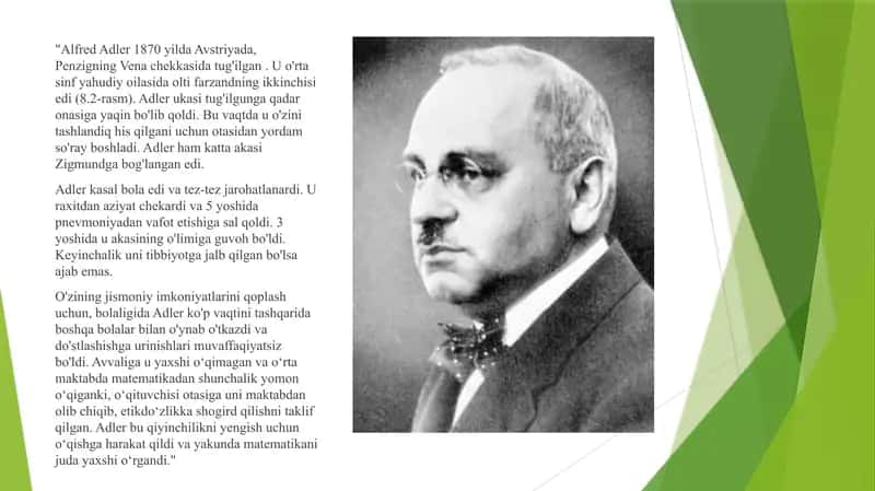Alfred Adlerning guruhiy konsultatsiyasi 2