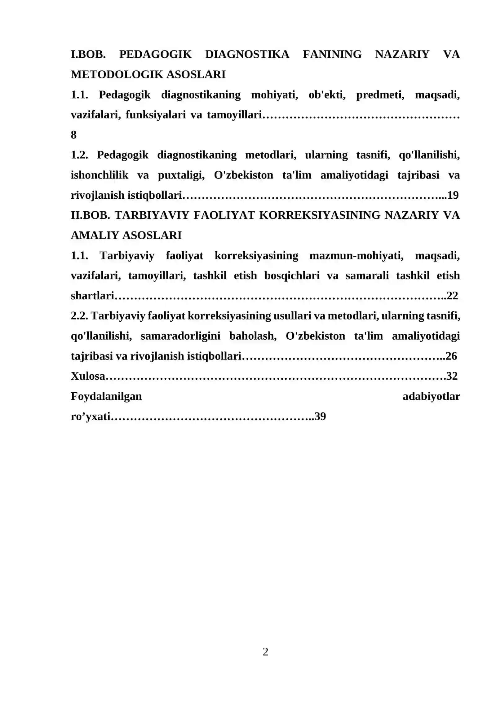 Tarbiyaviy faoliyat diagnostikasi va korreksiya 2