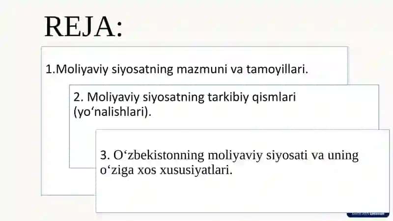 Moliyaviy siyosat 2