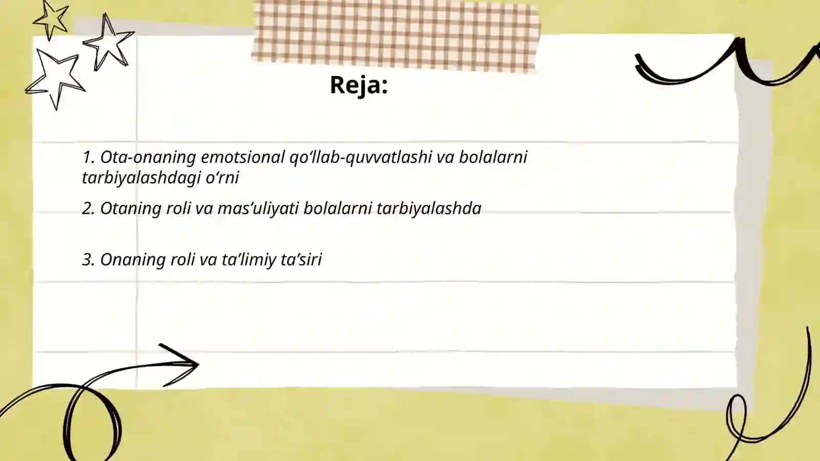 Bolalarni tarbiyalashda oilanig o'rni 2