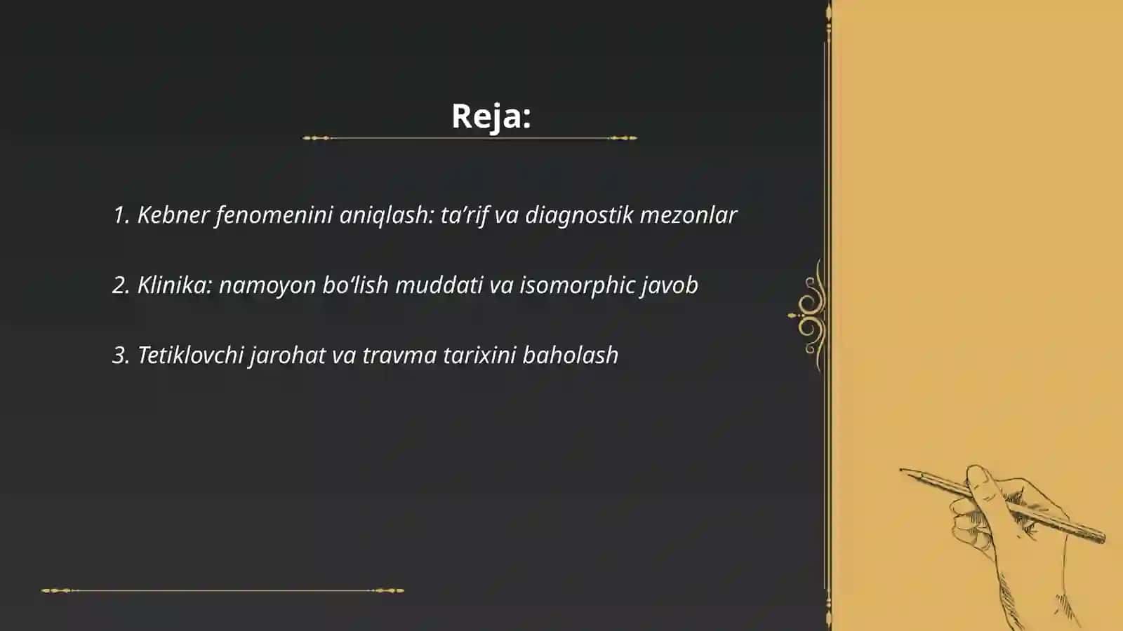 Kebner Fenomenini aniqlash 2