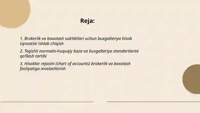 Buxgalteriya hisobi va siyosati 2