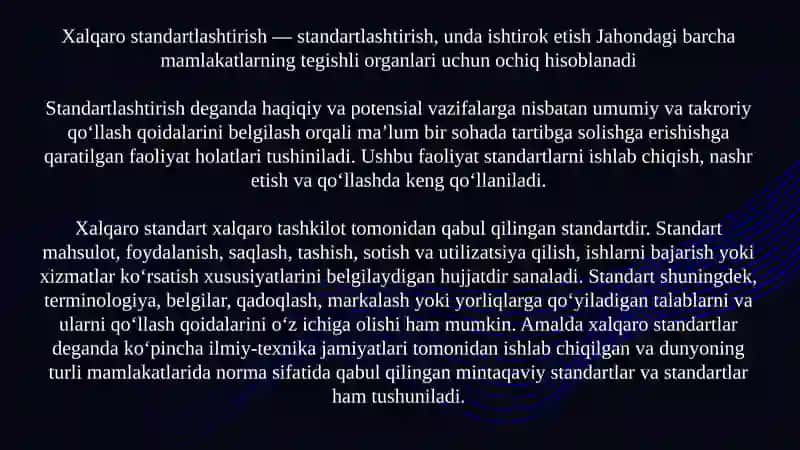 Xalqaro standartlashtirish 2