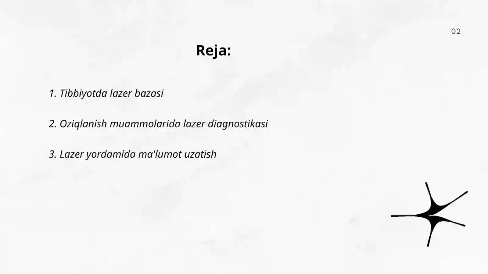 Tibbiyotda lazer bazasi 2