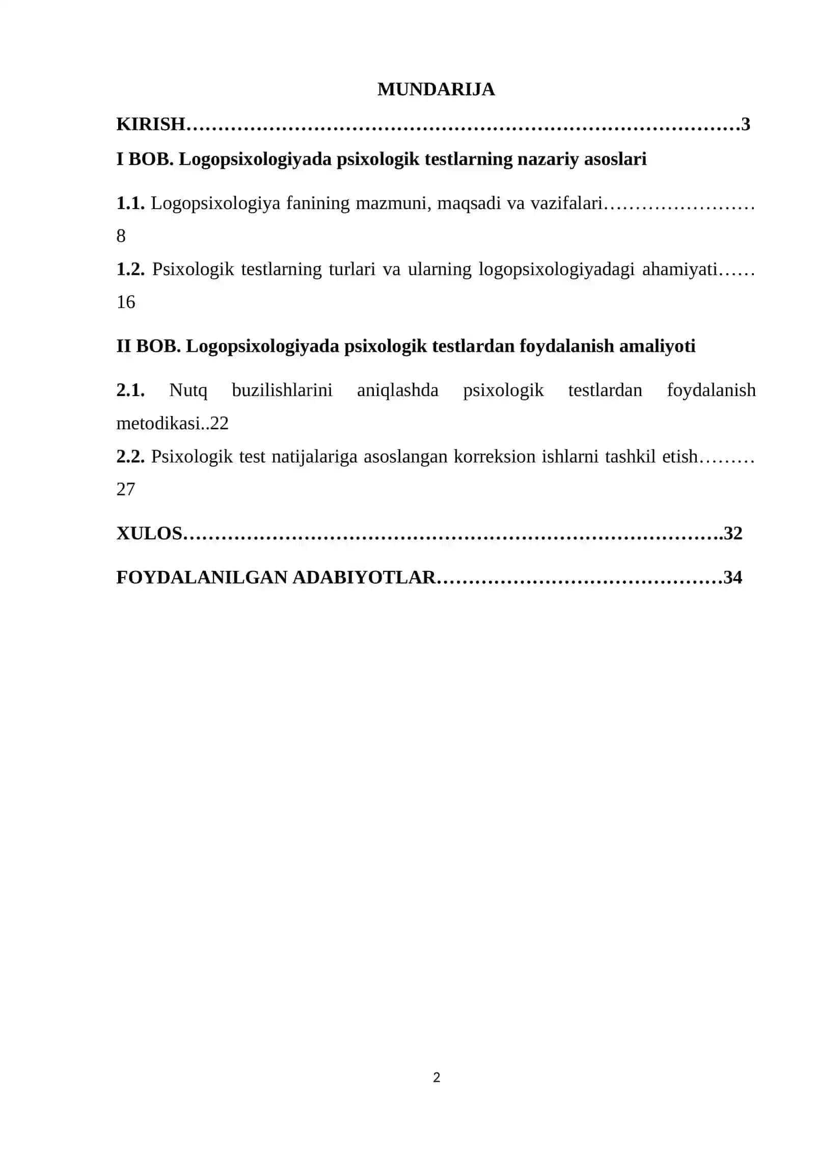 Psixologik testlardan logopsixologiyada foydalanish 2