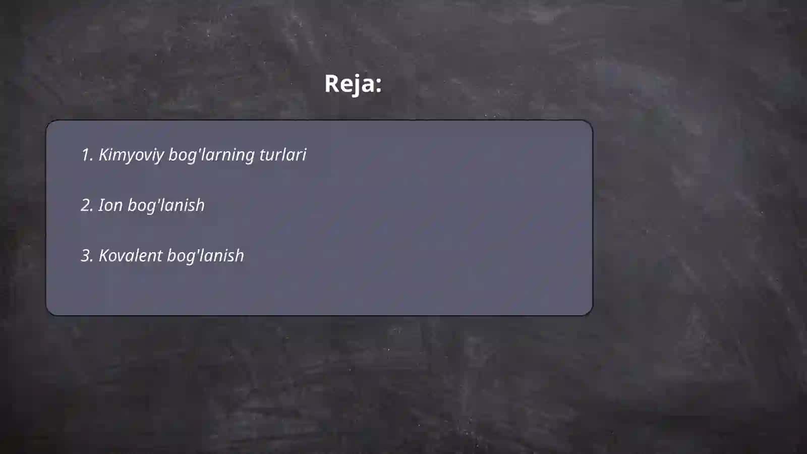 Kimyoviy bog'ning xossalari 2