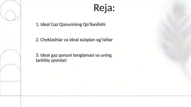 Ideal gaz holat tenglamasi 2
