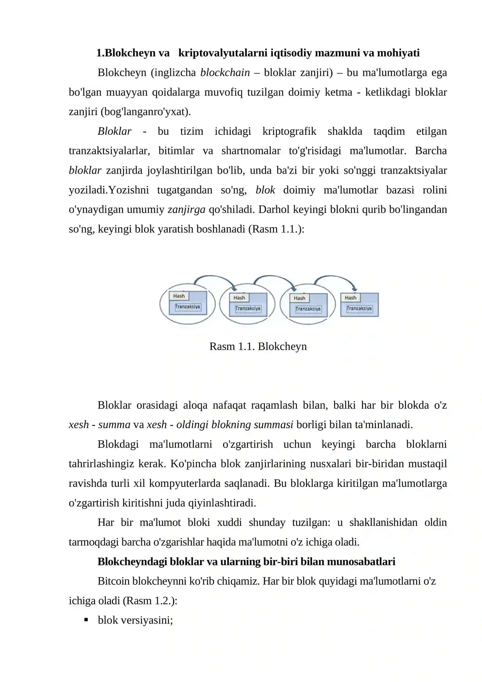 Blokcheyn texnologiyalari 2