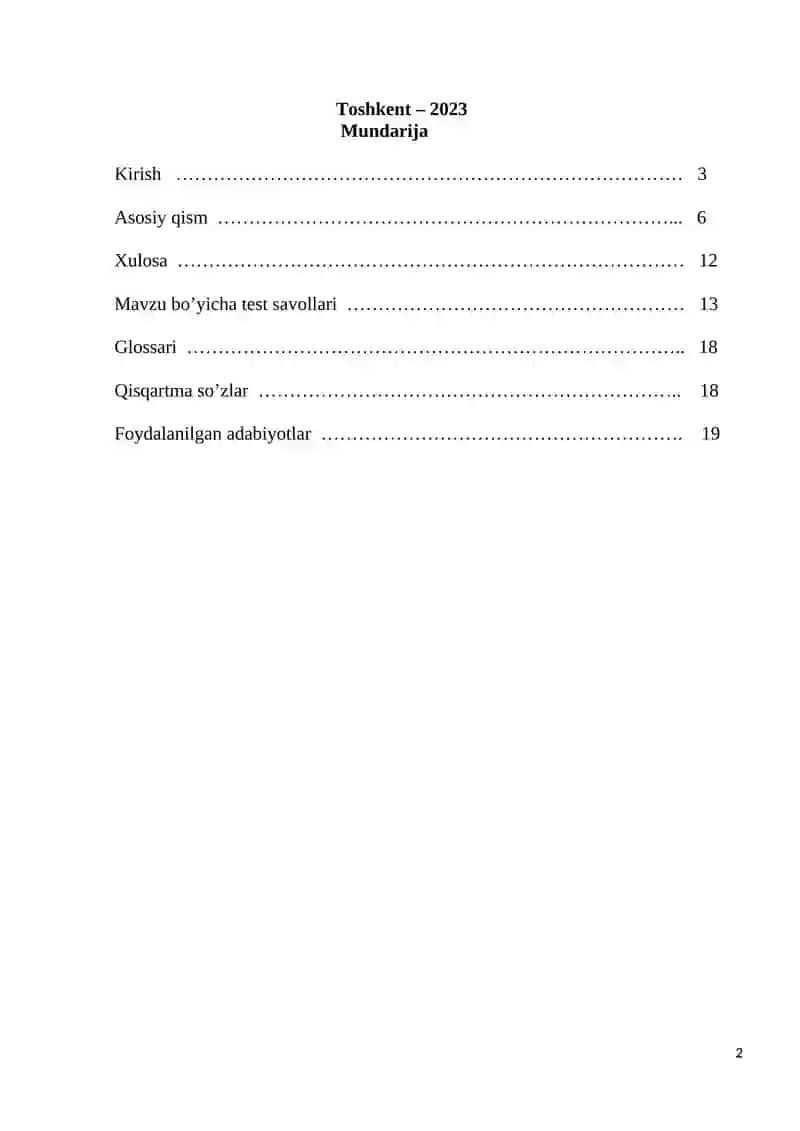 "Tibbiyotda axborot texnologiyalari" 2