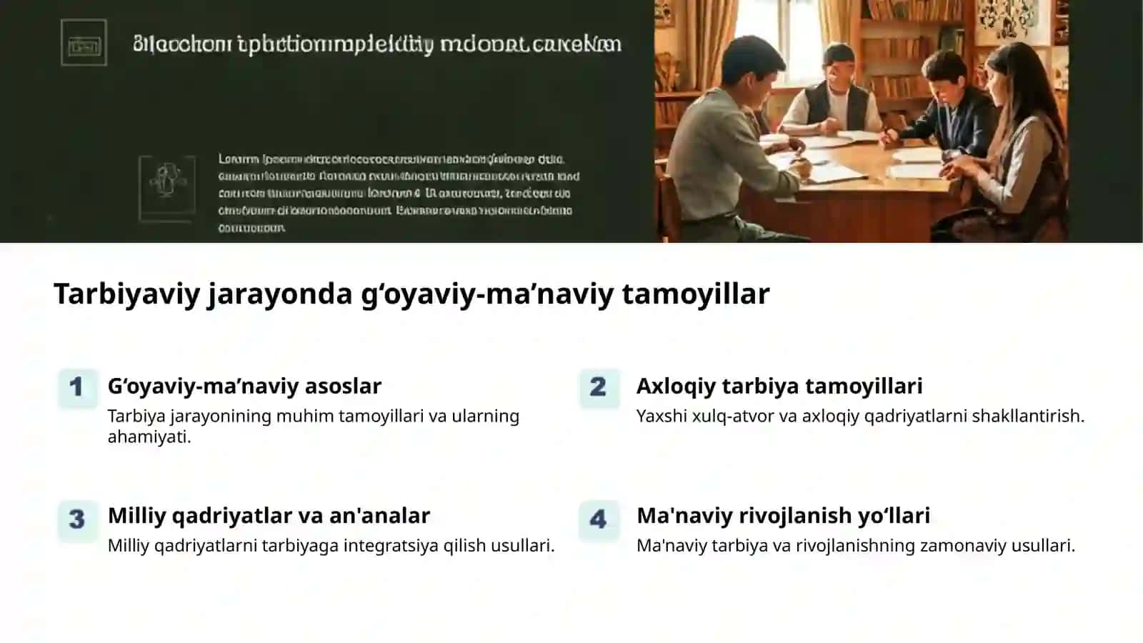 Kasbiy kompetentlikda tarbiyaviy jarayon 2