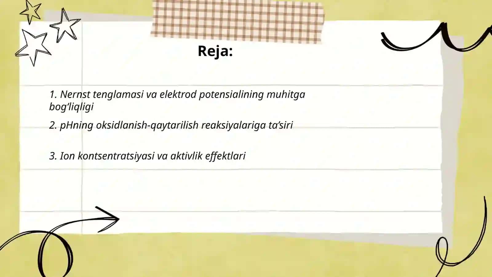 Elektrod potensial va Oksidlanish-qaytarilish reaksiyalari 2