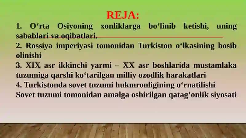 O‘zbekistonda mustaqillik g‘oyalarining tarixiy asoslari 2