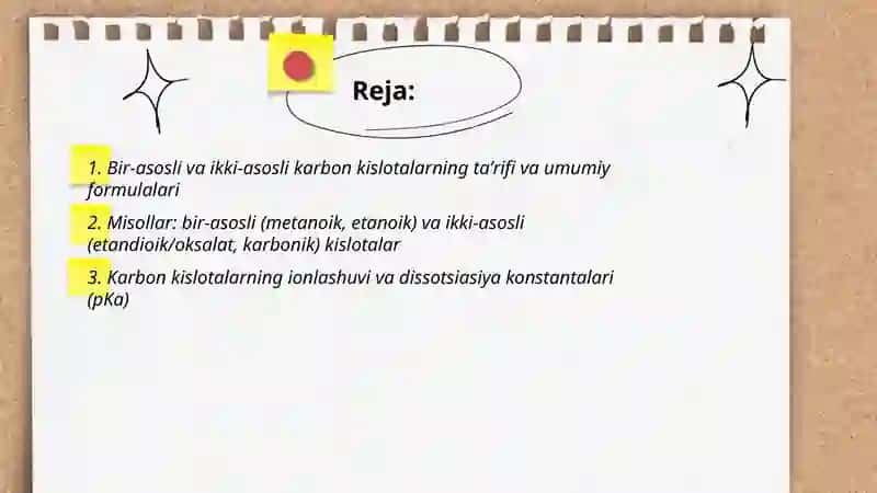Bir va ikki asosli karbon kislotalar 2