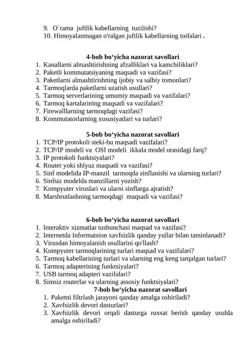 OSI modeli tarixi va vazifalari 2