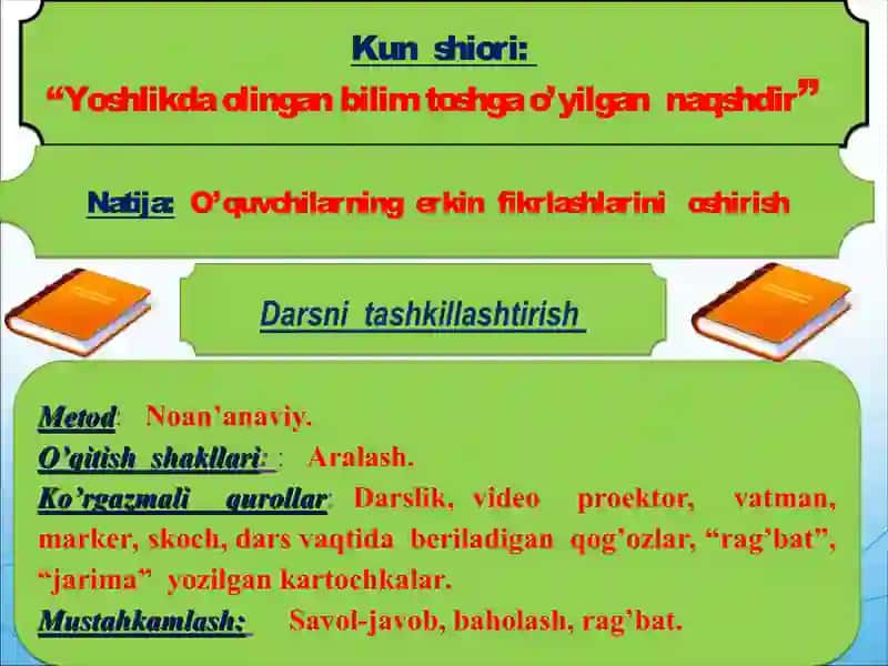 Zidlov bog’lovchilari yordamida bog’langan qo'shma gap 2