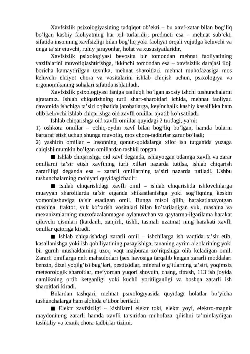 Xavfsizlik psixologiyasi 2
